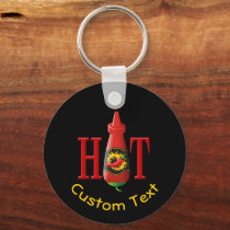 Hot Sauce Bottle Keychain