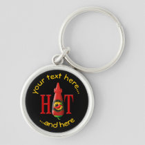 Hot Sauce Bottle Keychain