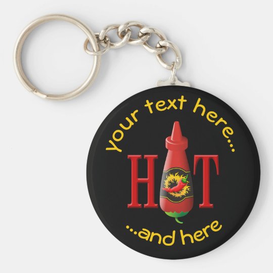 Hot Sauce Bottle Keychain