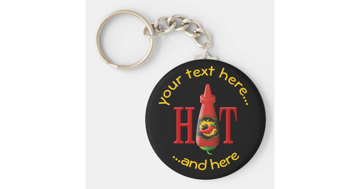Hot Sauce Bottle Keychain
