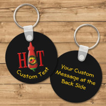 Hot Sauce Bottle Keychain