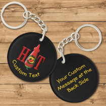 Hot Sauce Bottle Keychain