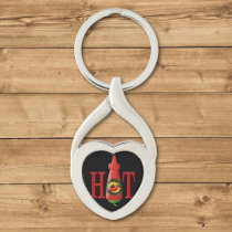 Hot Sauce Bottle Keychain
