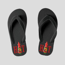 Hot sauce bottle kid's flip flops