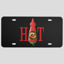 Hot Sauce Bottle License Plate
