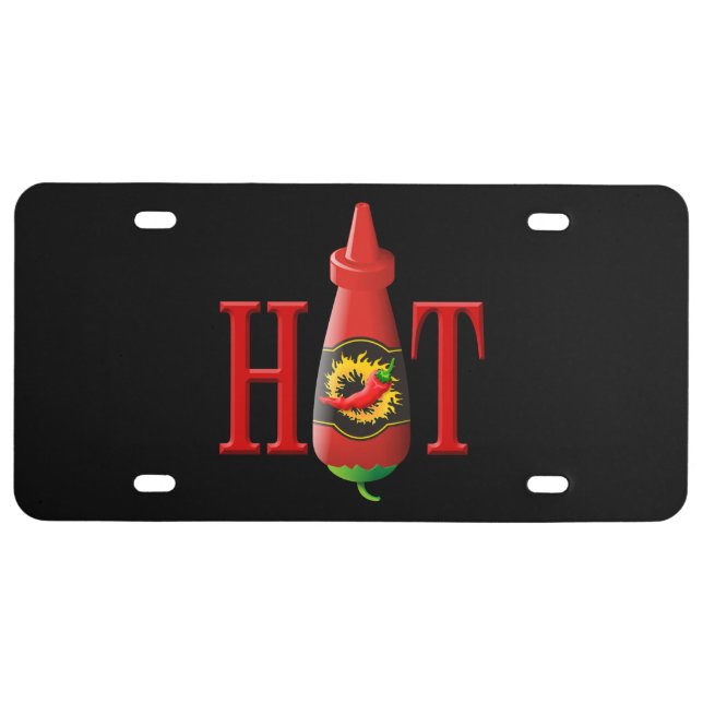 Hot Sauce Bottle License Plate (Front)
