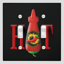 Hot sauce bottle light switch cover