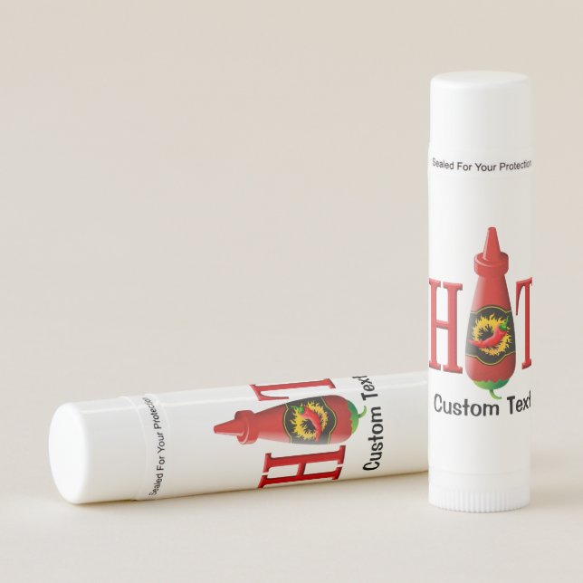 Hot Sauce Bottle Lip Balm (Front)