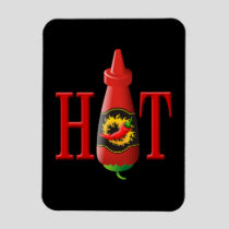 Hot sauce bottle magnet