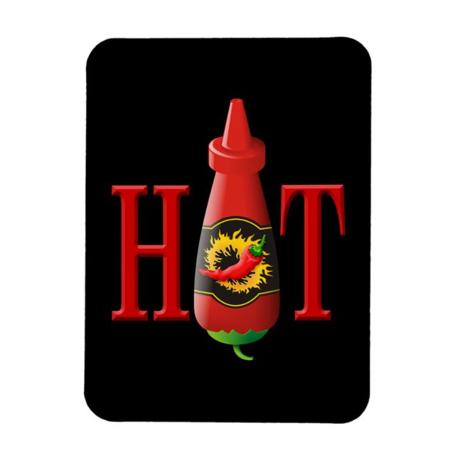 Hot sauce bottle magnet (Vertical)