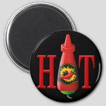Hot sauce bottle magnet