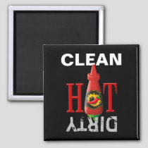 Hot sauce bottle magnet