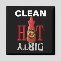 Hot sauce bottle magnet