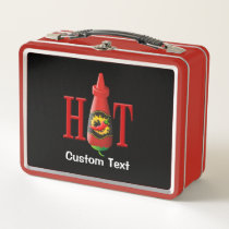 Hot sauce bottle metal lunch box