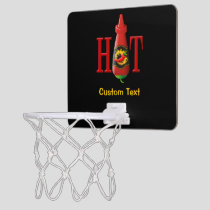 Hot sauce bottle mini basketball hoop