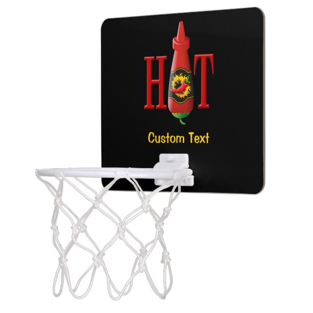 Hot sauce bottle mini basketball hoop (Left)