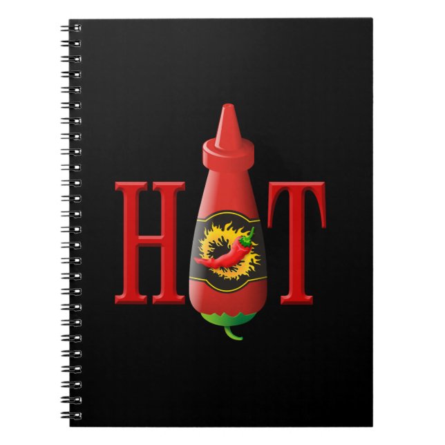 Hot Sauce Bottle Notebook (Front)