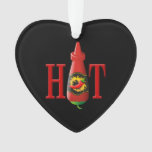 Hot sauce bottle ornament