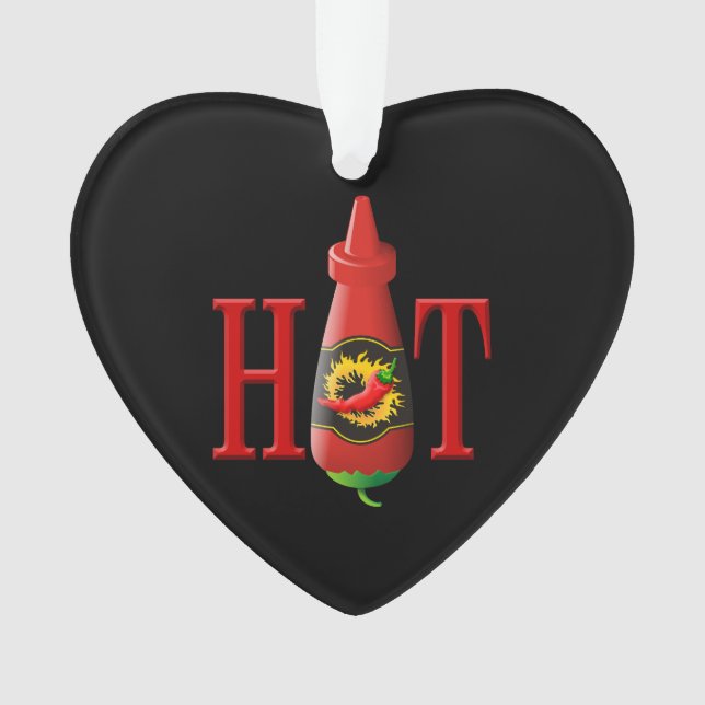 Hot sauce bottle ornament (Front)