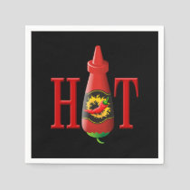 Hot Sauce Bottle Paper Napkins