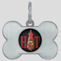 Hot Sauce Bottle Pet ID Tag