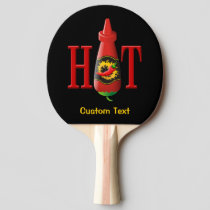 Hot sauce bottle Ping-Pong paddle