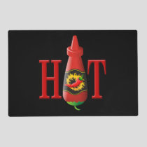 Hot sauce bottle placemat