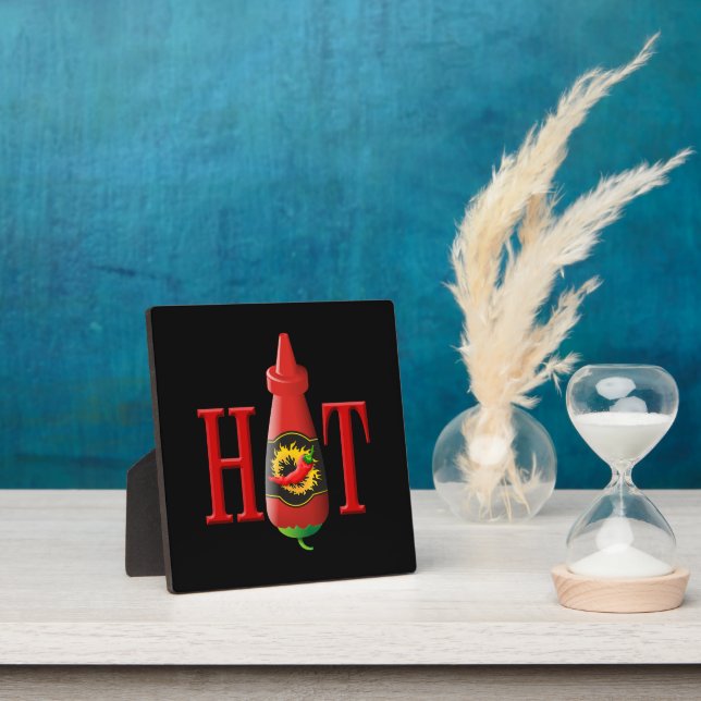 Hot sauce bottle plaque (Insitu)