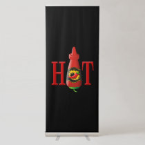 Hot Sauce Bottle Retractable Banner