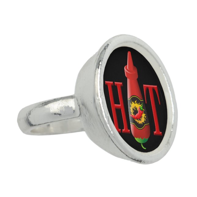 Hot Sauce Bottle Ring (Side)