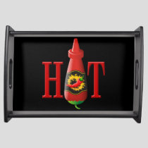 Hot Sauce Bottle Serving Tray