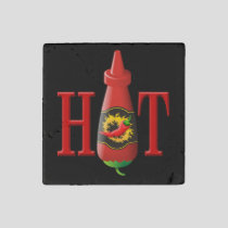 Hot sauce bottle stone magnet