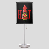 Hot sauce bottle table lamp