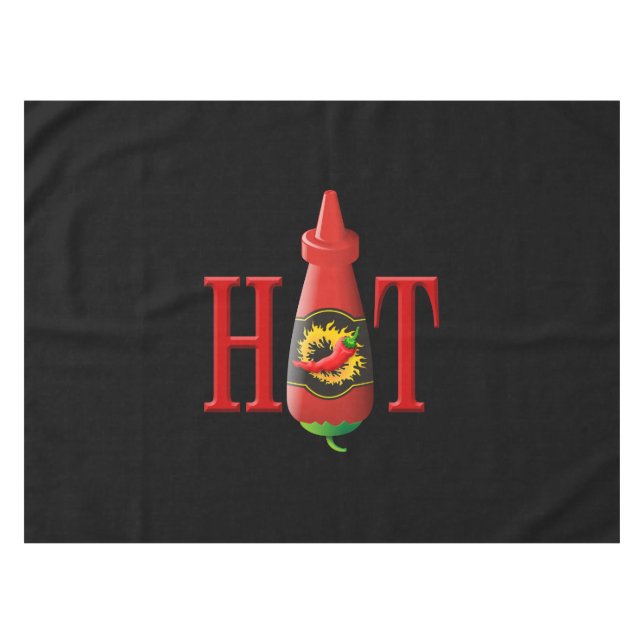 Hot Sauce Bottle Tablecloth (Front (Horizontal))