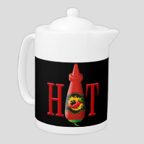Hot Sauce Bottle Teapot