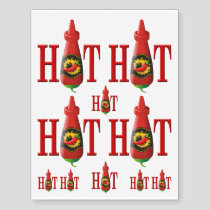 Hot Sauce Bottle Temporary Tattoos