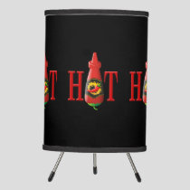 Hot sauce bottle tripod lamp