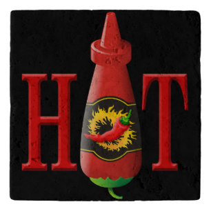 Hot sauce bottle trivet