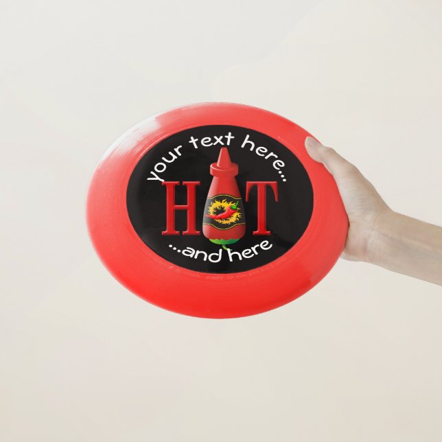 Hot sauce bottle Wham-O frisbee (In Hand)