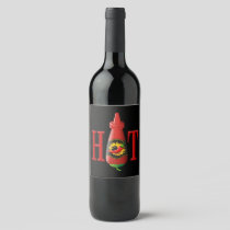 Hot Sauce Bottle Wine Label