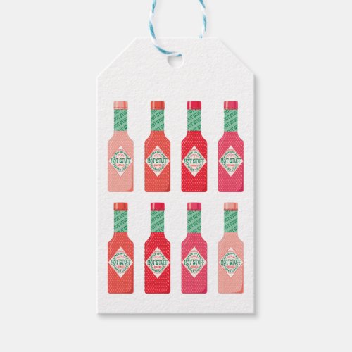 Hot Sauce Bottles Hot Stuff Spicy Gift  Gift Tags