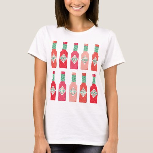 Hot Sauce Bottles Hot Stuff Spicy Gift  T_Shirt