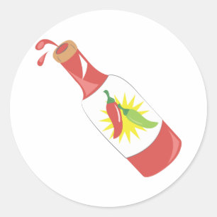 Hot Sauce Classic Round Sticker