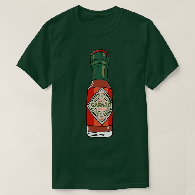 Hot Sauce Fun design for the gourmet connoisseur 1 T-Shirt (Design Front)