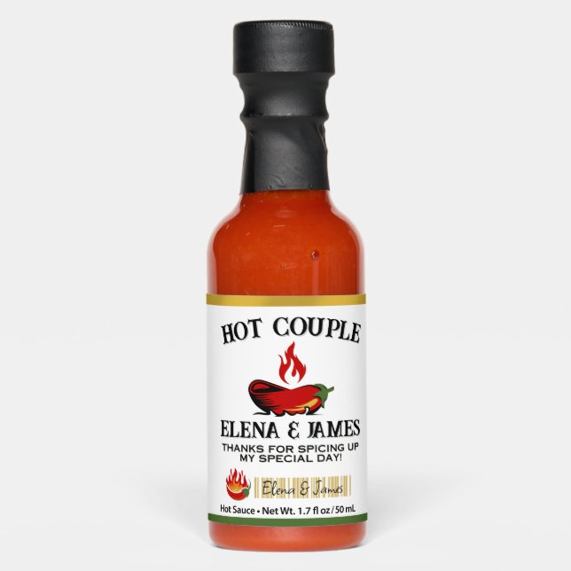 Hot Sauce - Hot Couple Party Favors -  Hot Stuff (Front)
