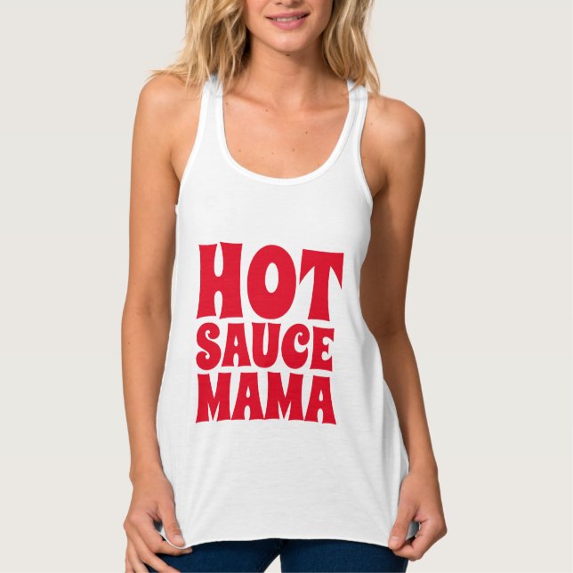 HOT SAUCE MAMA Ladies T-shirts Tees (Front)