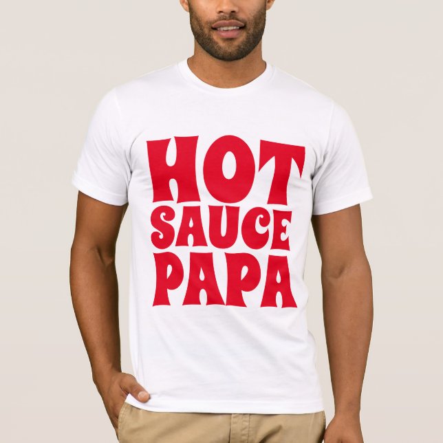 HOT SAUCE PAPA MENS T-shirts Tees (Front)