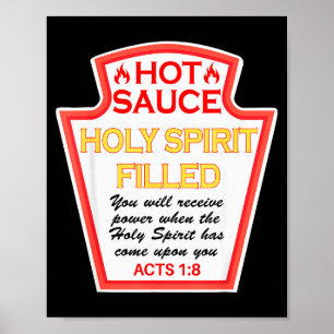 Hot Sauce Spirit Filled Condiment Costume Party Ma Poster