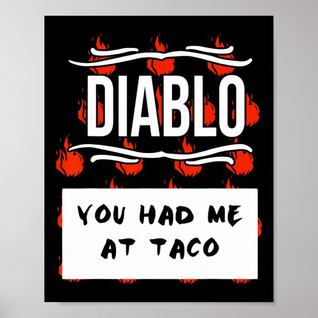 HOT SAUCES Group Halloween DIABLO SAUCE You Had Me Poster (Front)