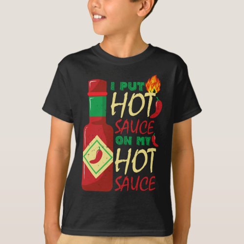 Hot Sauces Sodiums Hot Sauces Labels Hot Sauces Ko T_Shirt